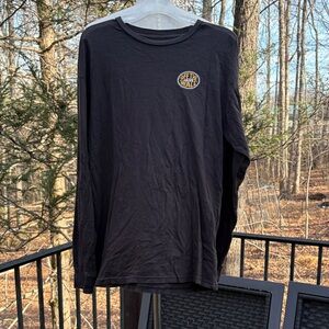 Vans Men's brown Long Sleeve Shirt with logo 'off the wall' sz L